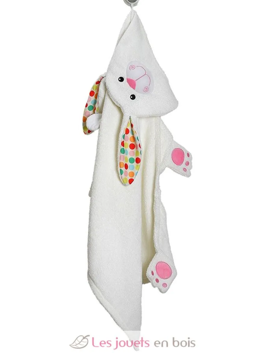 Serviette de bain enfant - lapin bella - Zoocchini