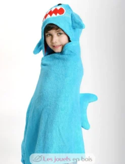 Serviette de bain enfant - Sherman le requin - Zoocchini