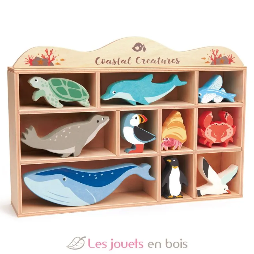 Set animaux marins en bois - Tender Leaf Toys
