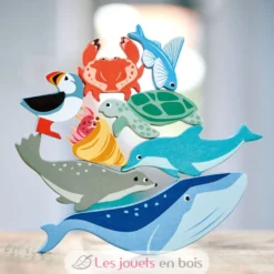 Set animaux marins en bois - Tender Leaf Toys