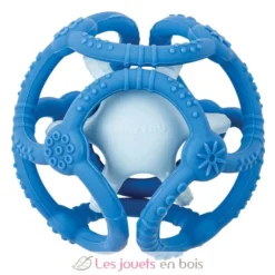 Set 2 balles silicone bleu - Nattou