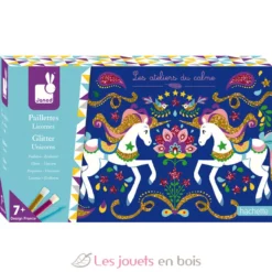 Set créatif Paillettes Licornes - Janod