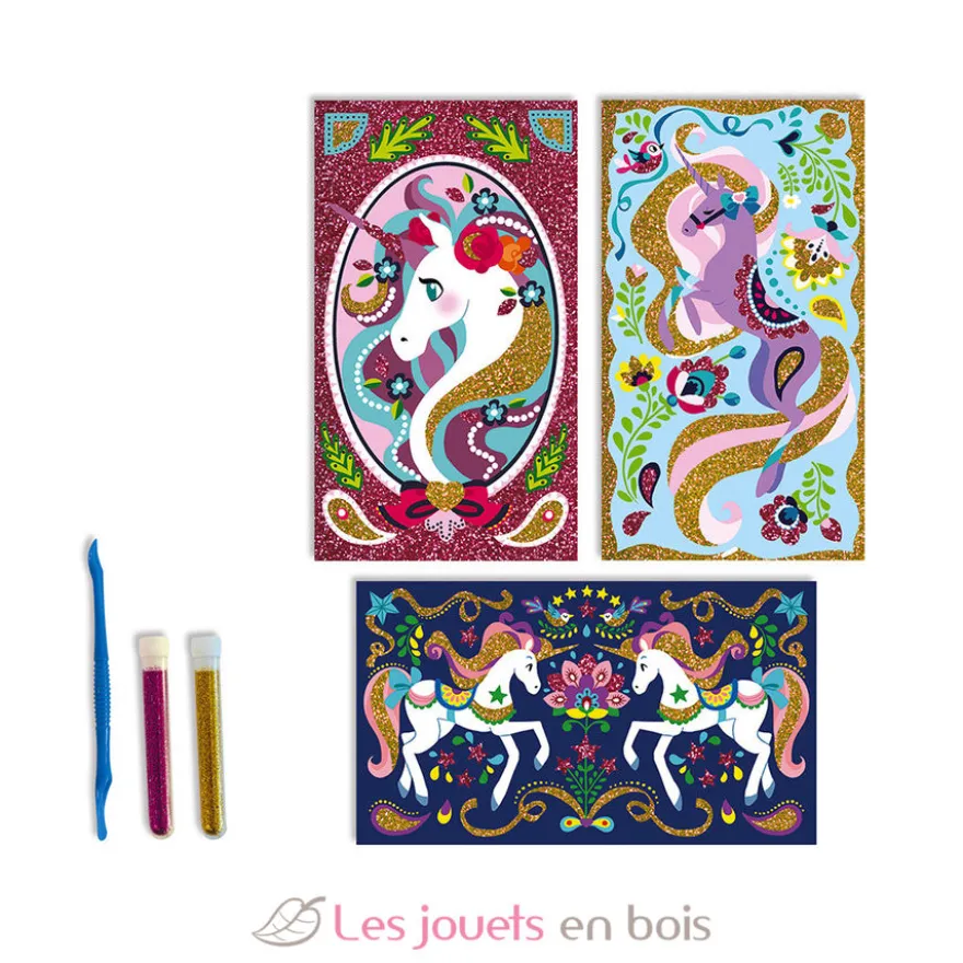 Set créatif Paillettes Licornes - Janod