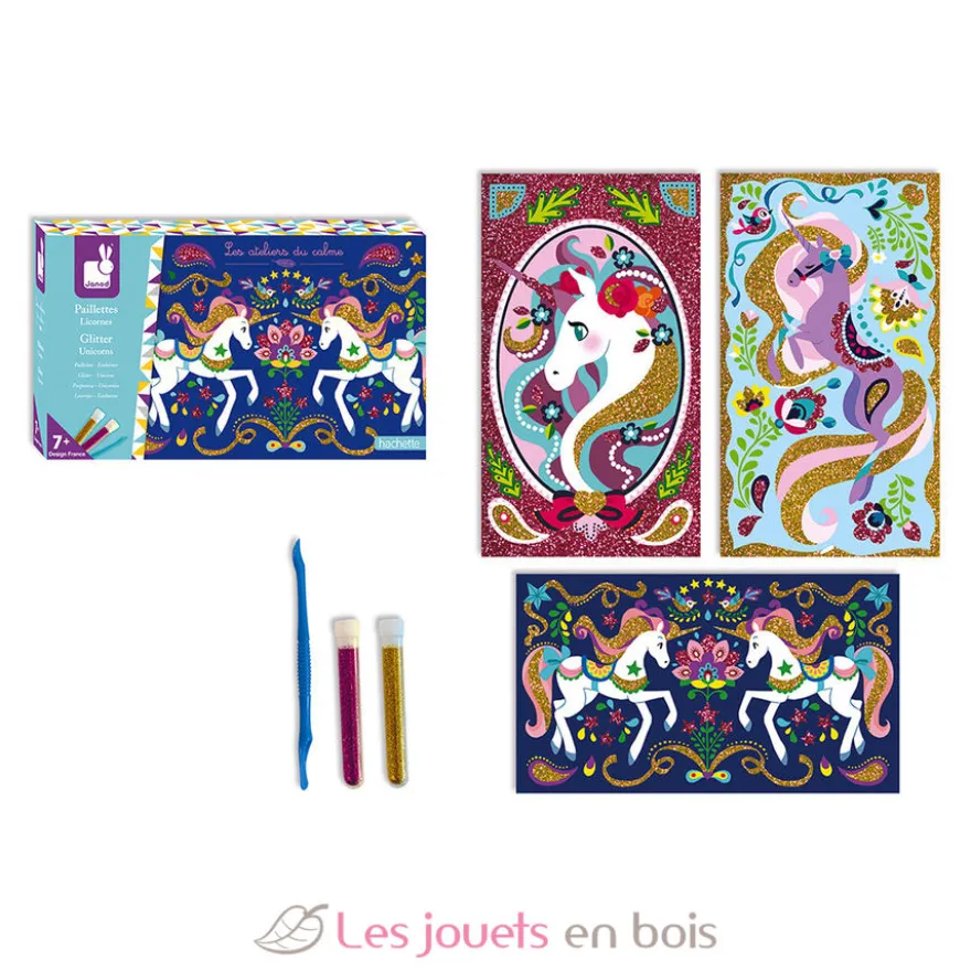 Set créatif Paillettes Licornes - Janod