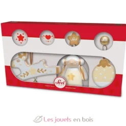 Set déco Noël blanches 3 pcs - Sevi