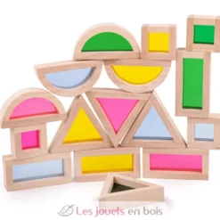 Set de 16 blocs sensoriels naturels - Bigjigs Toys
