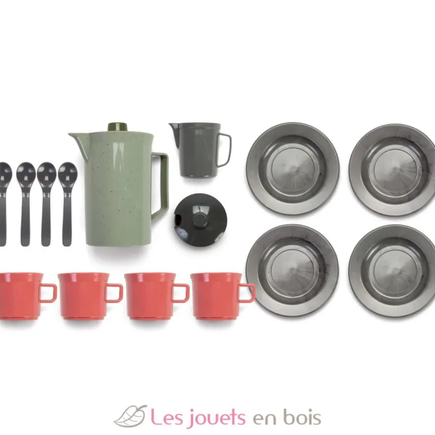 Set de café en filet 17 pcs - Dantoy