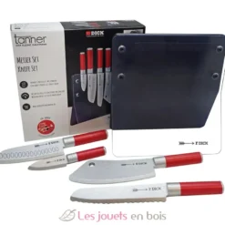 Set de couteaux en bois avec bloc de rangement - Tanner