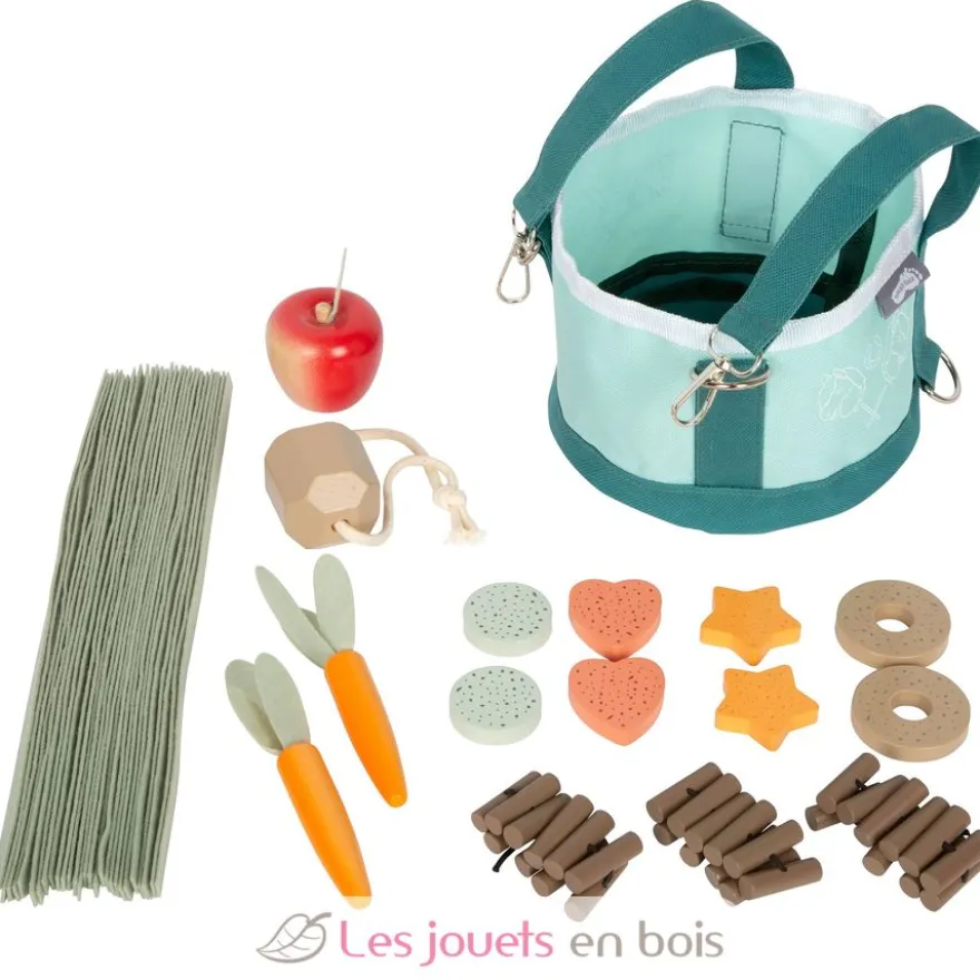 Set de fourrage pour chevaux avec sac bleu - Small foot