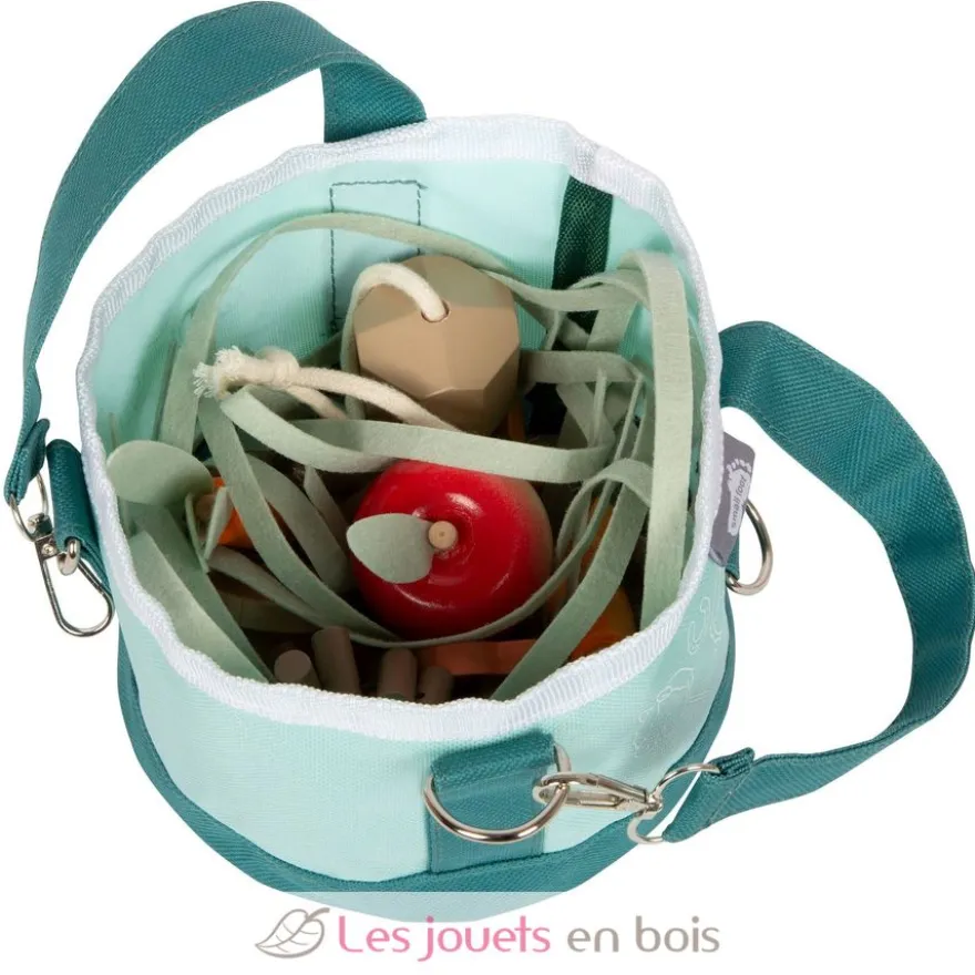 Set de fourrage pour chevaux avec sac bleu - Small foot
