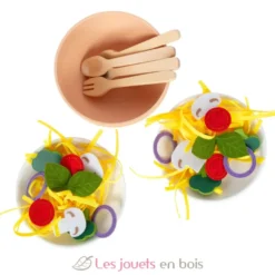Set de jeu avec des pâtes - Bois et feutrine - Small Foot