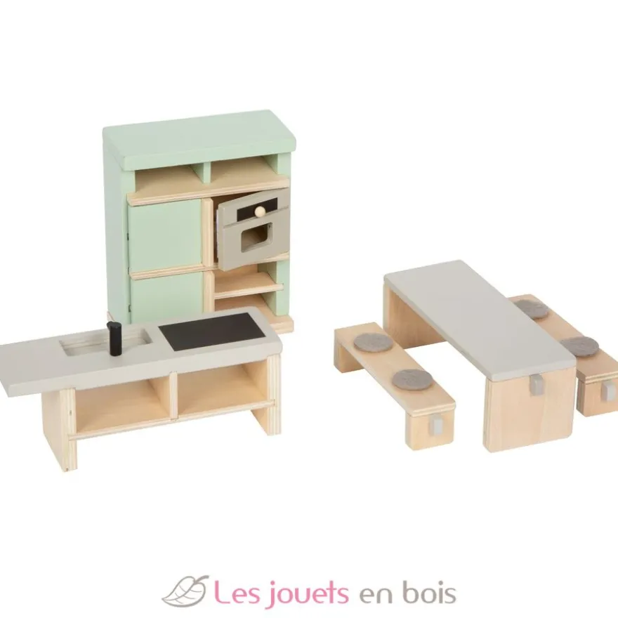 Set de meubles en bois pour maison de poupées - Small foot