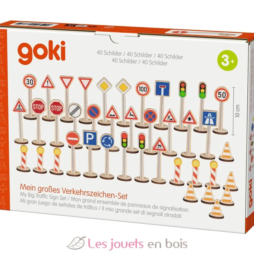 Set de 40 panneaux de signalisation - Goki
