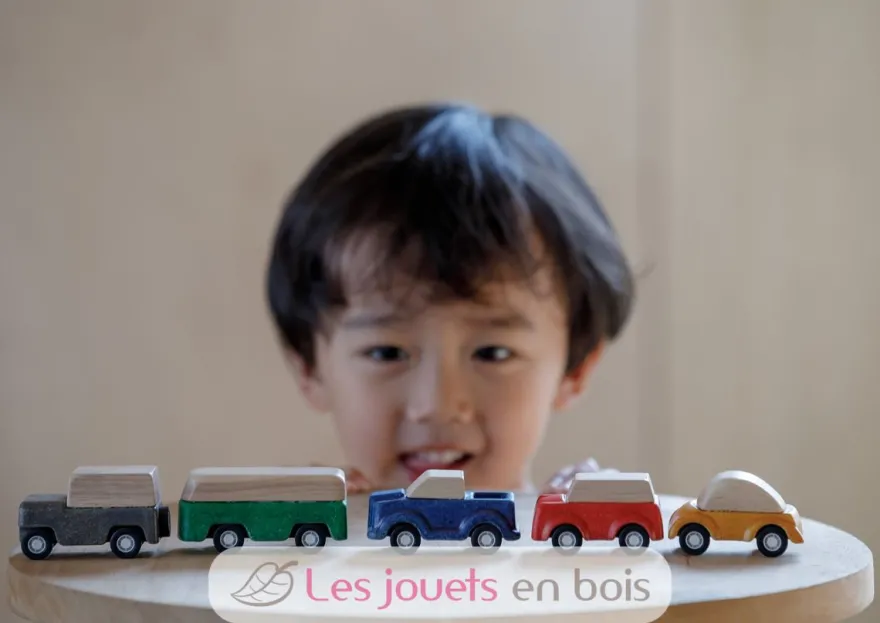 Set de 5 petits véhicules - Plan Toys