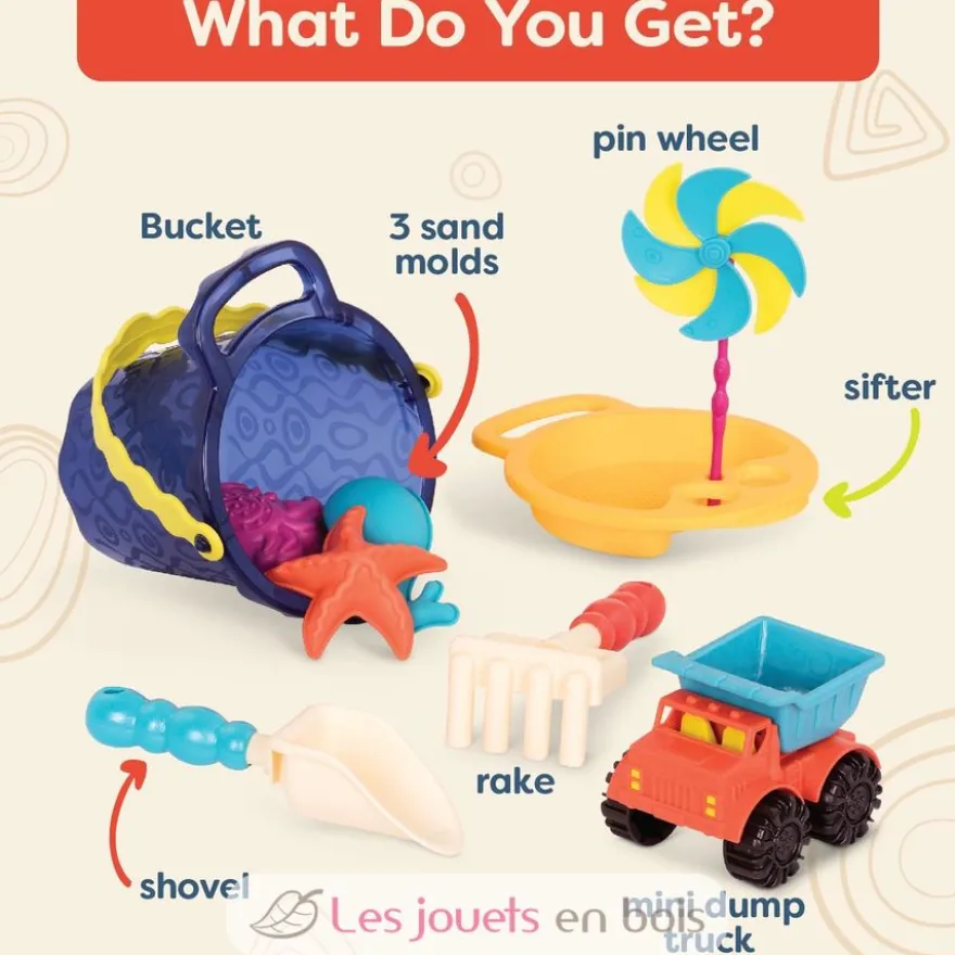 Set de plage bleu - B.Toys