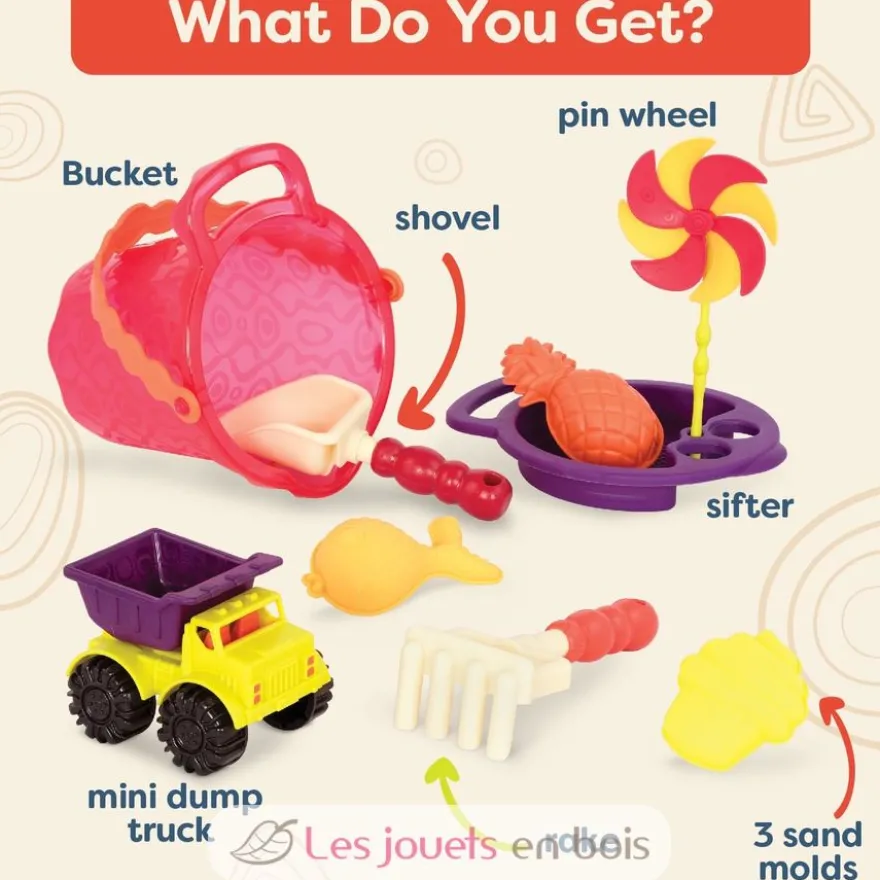 Set de plage rouge - B.Toys