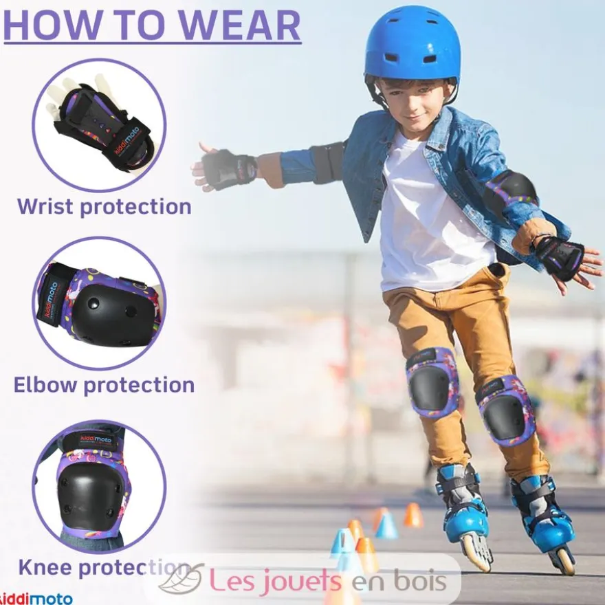 Set de protections enfant Licorne S - Kiddimoto