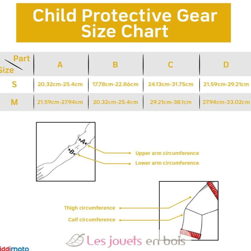 Set de protections enfant Skullz M - Kiddimoto