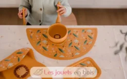 Set de table en silicone Gnawy le paresseux - Sassi Junior