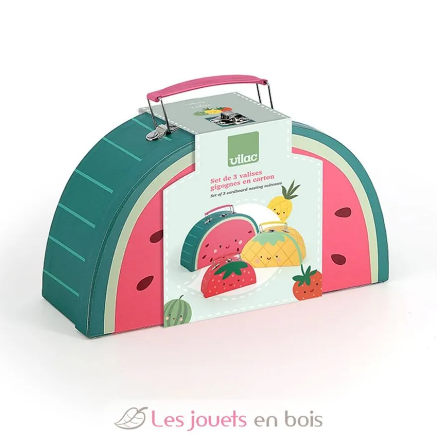 Set de 3 valisettes fruits gourmands - Vilac