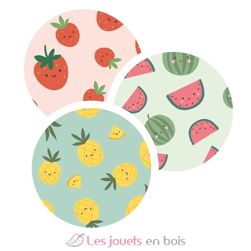 Set de 3 valisettes fruits gourmands - Vilac