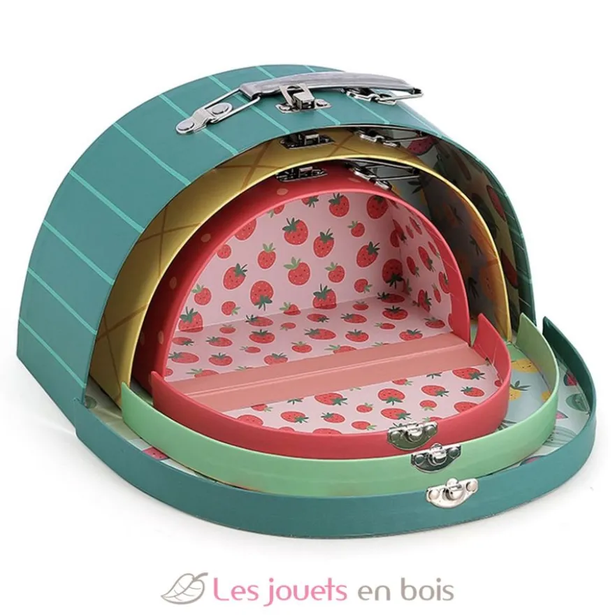 Set de 3 valisettes fruits gourmands - Vilac