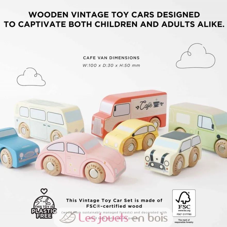 Set de voitures vintage - Le Toy Van