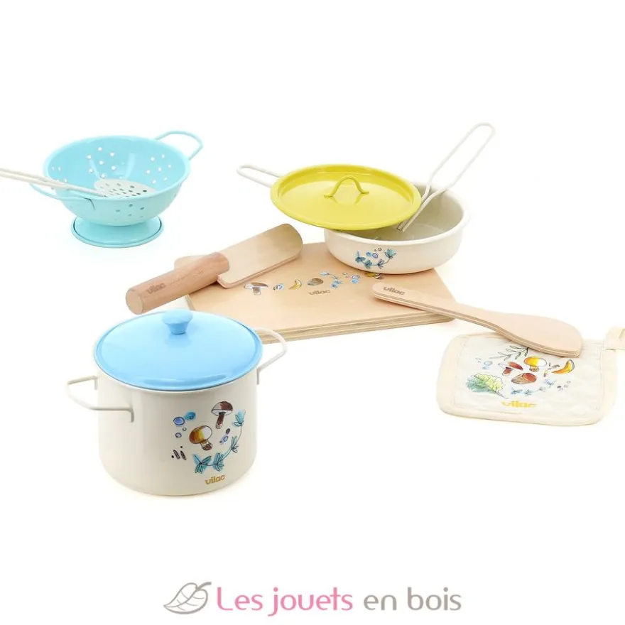 Set d'ustensiles de cuisine en bois et métal - Vilac