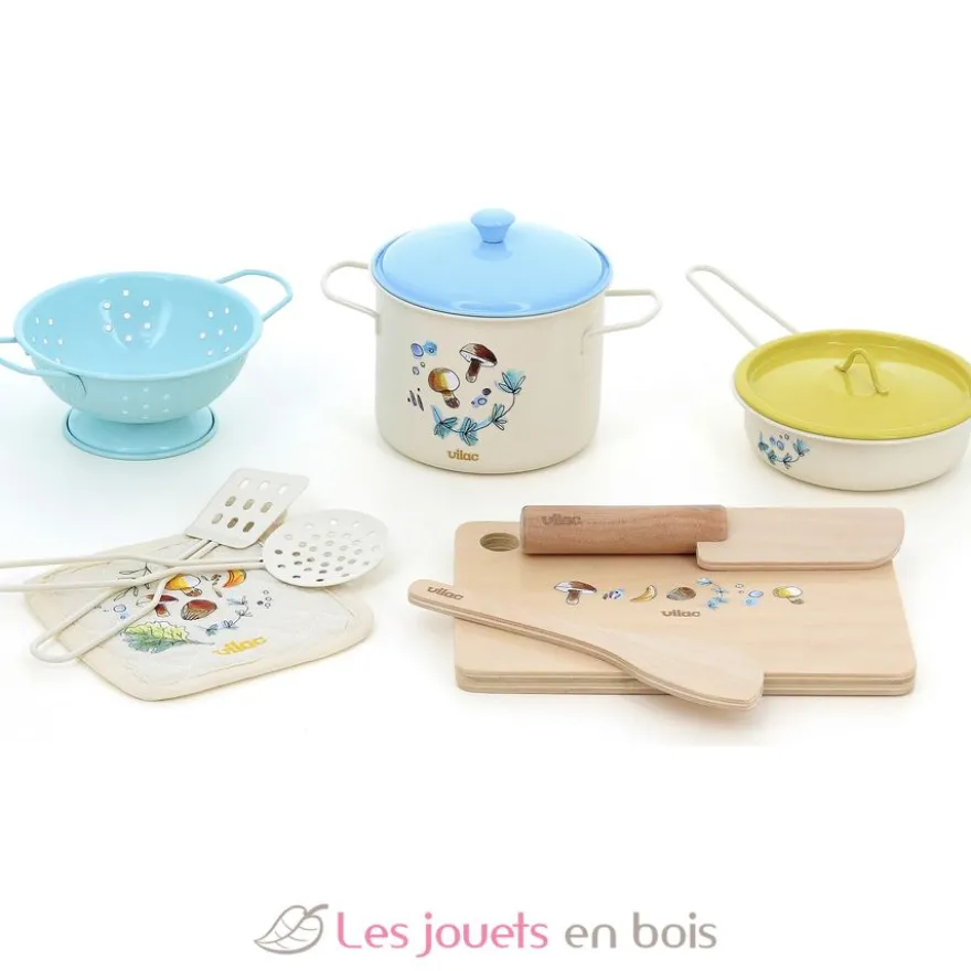 Set d'ustensiles de cuisine en bois et métal - Vilac