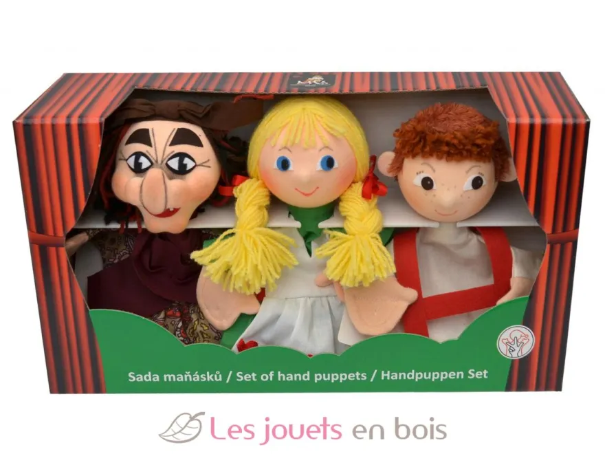 Set 3 Marionnettes Hansel et Gretel - Mú