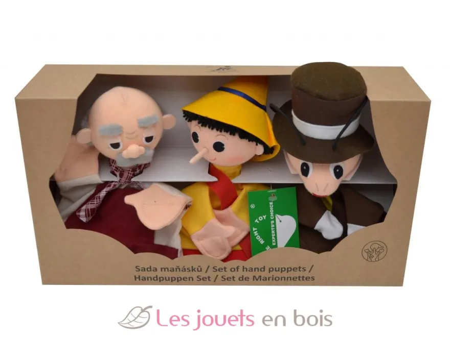 Set 3 Marionnettes Pinocchio - Mú