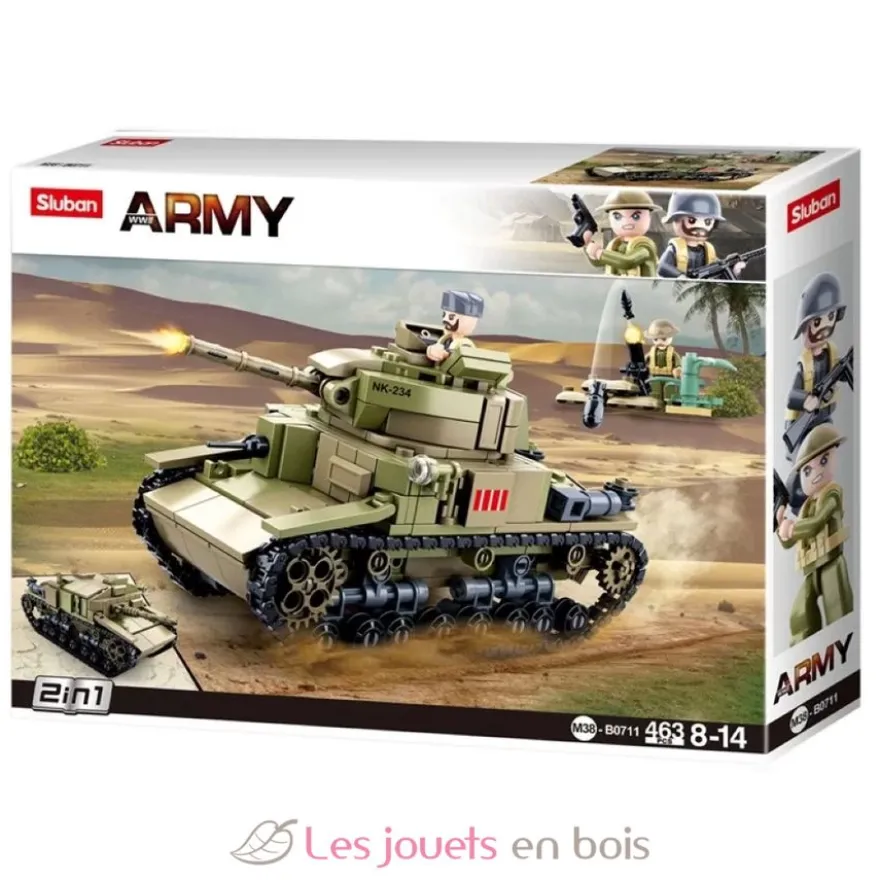 Sluban Army WWII - Char d'assaut italien 2 en 1