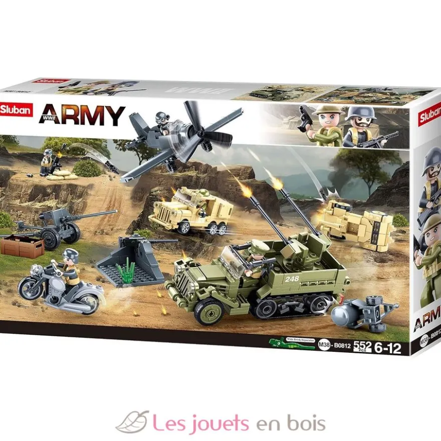 Sluban Army WWII - La bataille 552 pièces