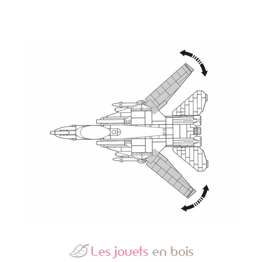 Sluban Model Bricks - Avion chasseur à réaction