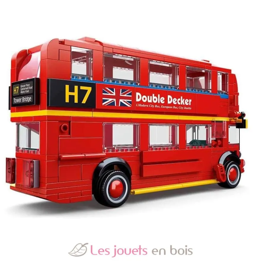 Sluban Model Bricks - Bus londonien rouge