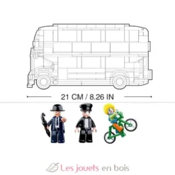 Sluban Model Bricks - Bus londonien rouge