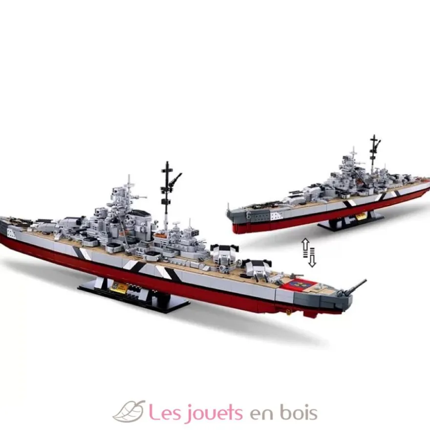 Sluban Model Bricks - Cuirassé Bismarck 2 en 1