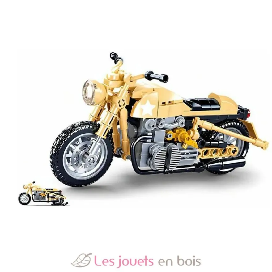Sluban Model Bricks - Moto militaire