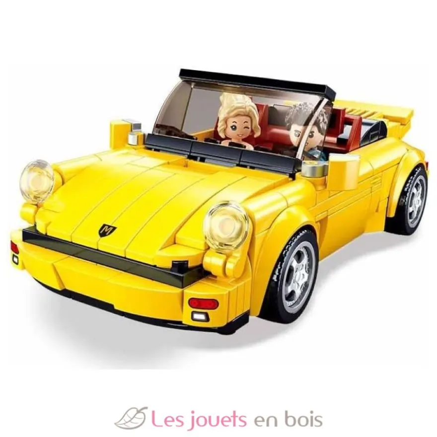 Sluban Model Bricks - Voiture de sport allemande jaune