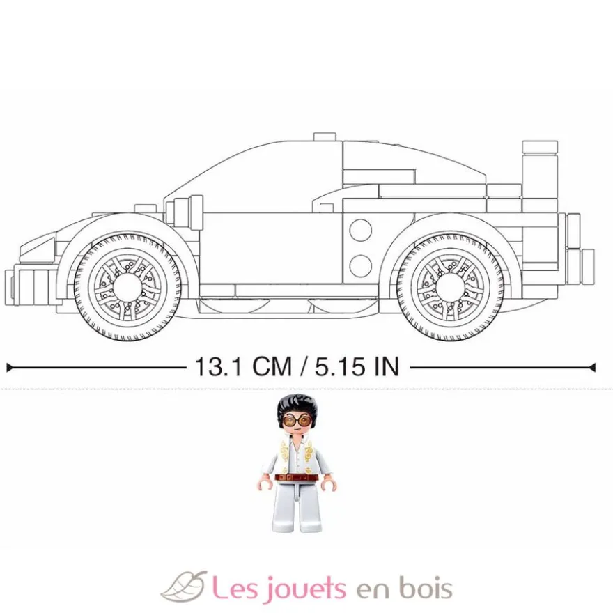 Sluban Model Bricks - Voiture de sport italienne rouge