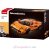 Sluban Model Bricks - Voiture de sport orange