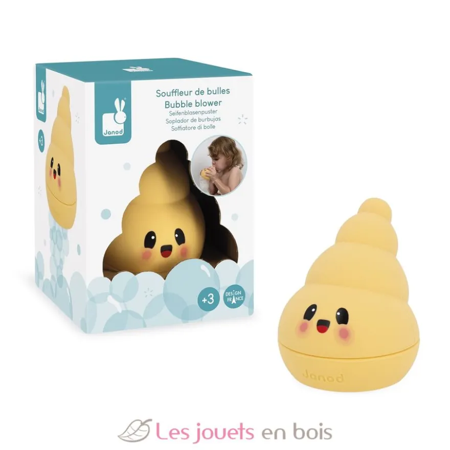Souffleur de bulles Bullix pour le bain - Dès 3 ans - Janod
