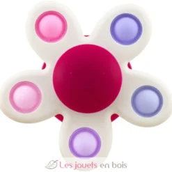 Spinner en silicone Pétaloune Pop blanche - Ulysse