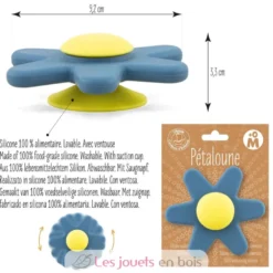 Spinner en silicone Pétaloune bleue - Ulysse