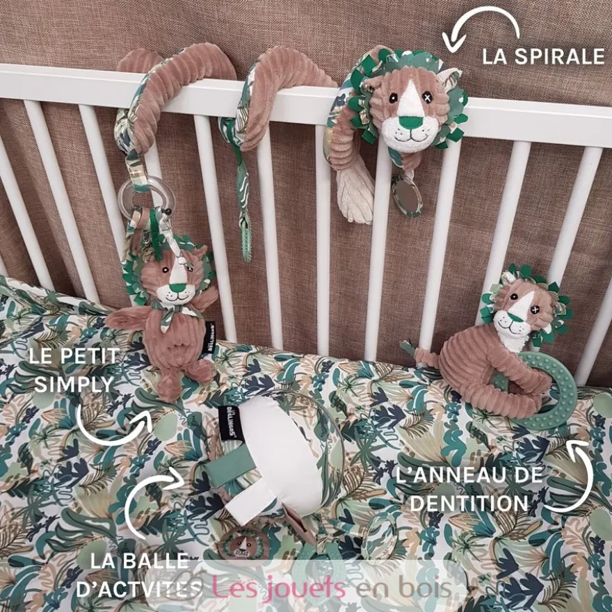 Spirale d'activités Jélékros le lion - Les Déglingos