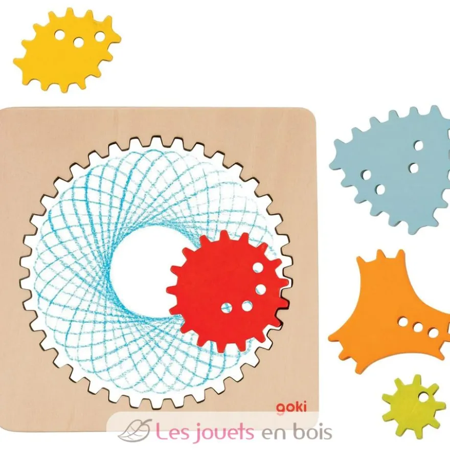 Spirographe en bois - Goki