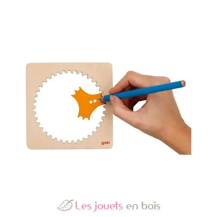 Spirographe en bois - Goki