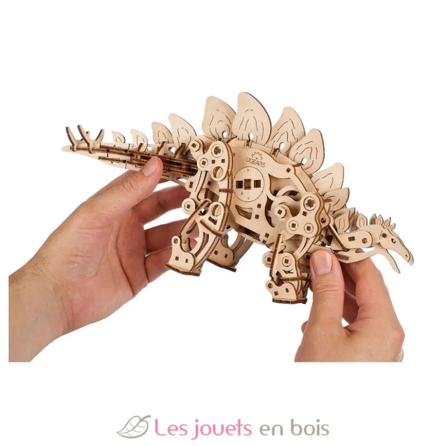 Stégosaure - Puzzle 3D mécanique en bois - Ugears