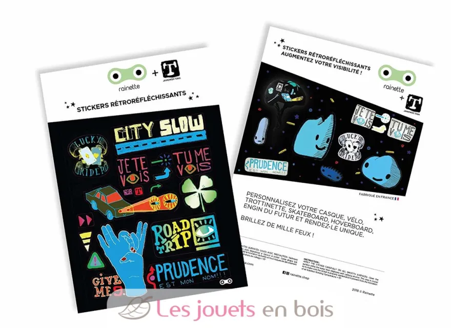 Stickers City Slow Couleur - Rainette