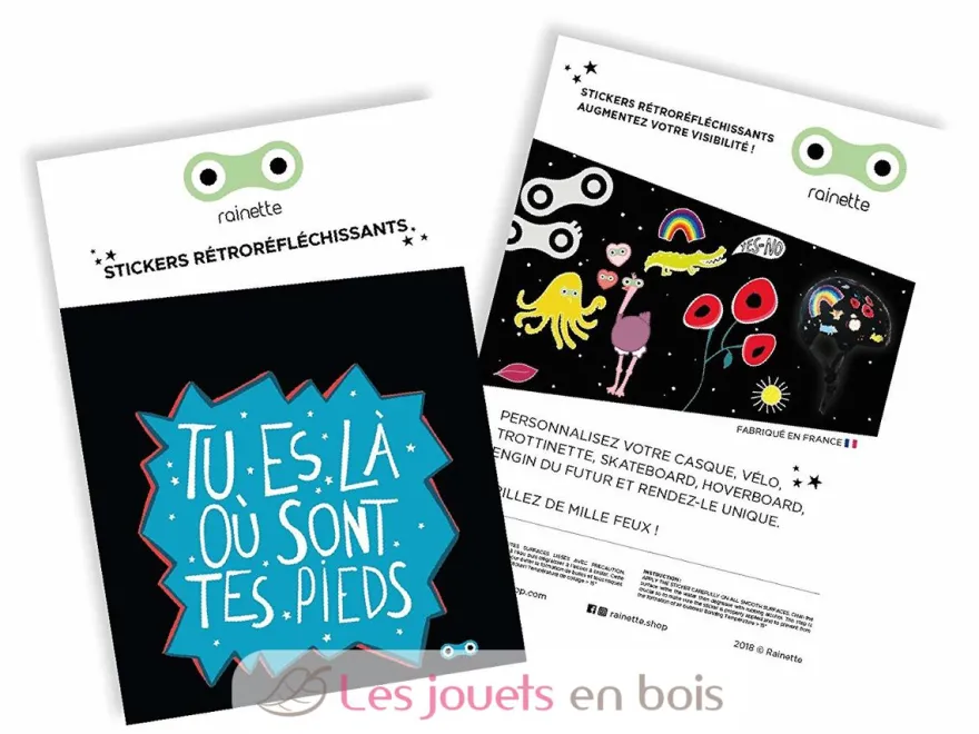 Stickers Tu es là où sont tes pieds - Rainette